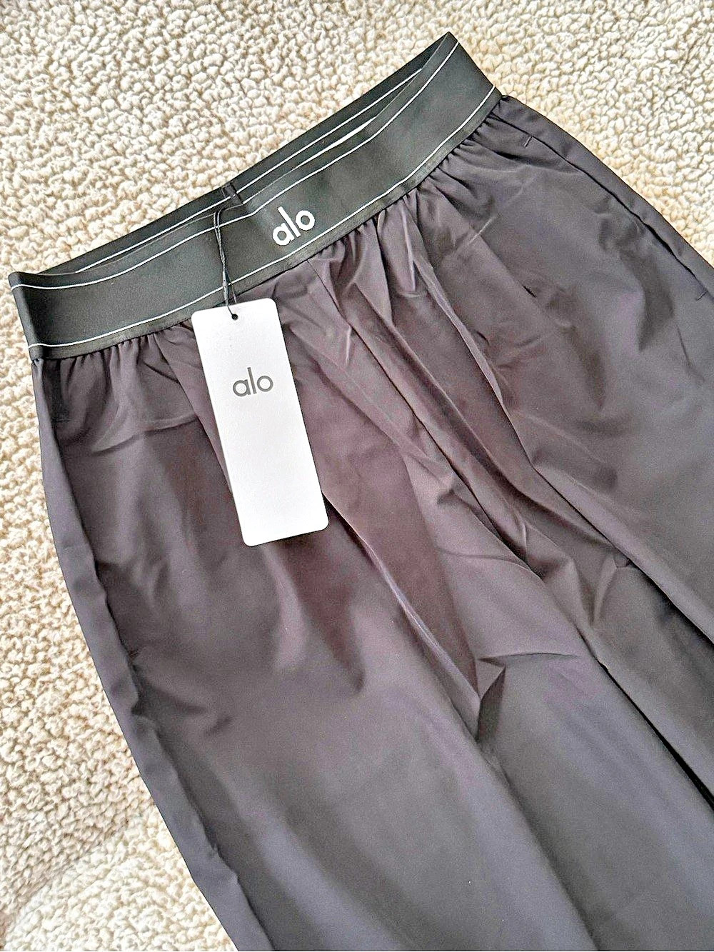 Alo Black Wide Leg Pants NWT Size M